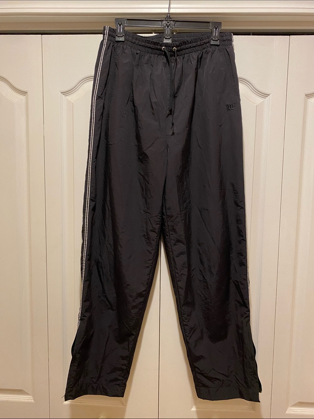 Wilson Black Women’s Jogger Pants with White Side Stripes